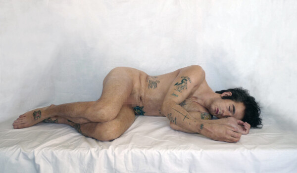 Hyper-realistic silicone replica body of Matty Healy, of 'The 1975'