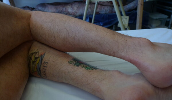 Hyper-realistic silicone replica body of Matty Healy, of 'The 1975'